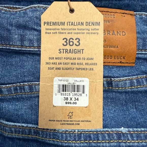 Lucky Brand saturday stretch 363 straight jean, NEW WITH TAGS - Picture 4 of 4